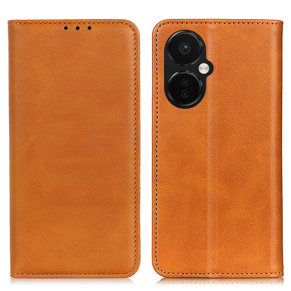 Magnetic Closing Phone Case for OnePlus Nord CE 3 Lite 5G / Nord N30 5G Split Leather Folio Flip Cover with Wallet