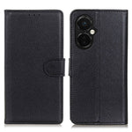 Flip-plånboksfodral för OnePlus Nord CE 3 Lite 5G / Nord N30 5G, Litchi-texturerat PU-läderfodral med stativ