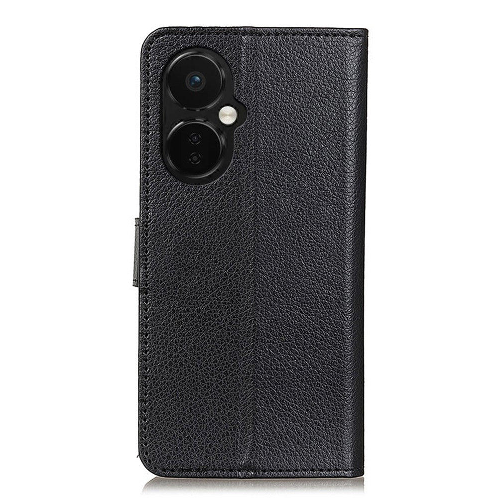 Flip-plånboksfodral för OnePlus Nord CE 3 Lite 5G / Nord N30 5G, Litchi-texturerat PU-läderfodral med stativ