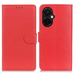 Flip-plånboksfodral för OnePlus Nord CE 3 Lite 5G / Nord N30 5G, Litchi-texturerat PU-läderfodral med stativ