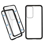 For Samsung Galaxy S23+ Full Body Case Magnetic Tempered Glass Double-Sided Phone Case