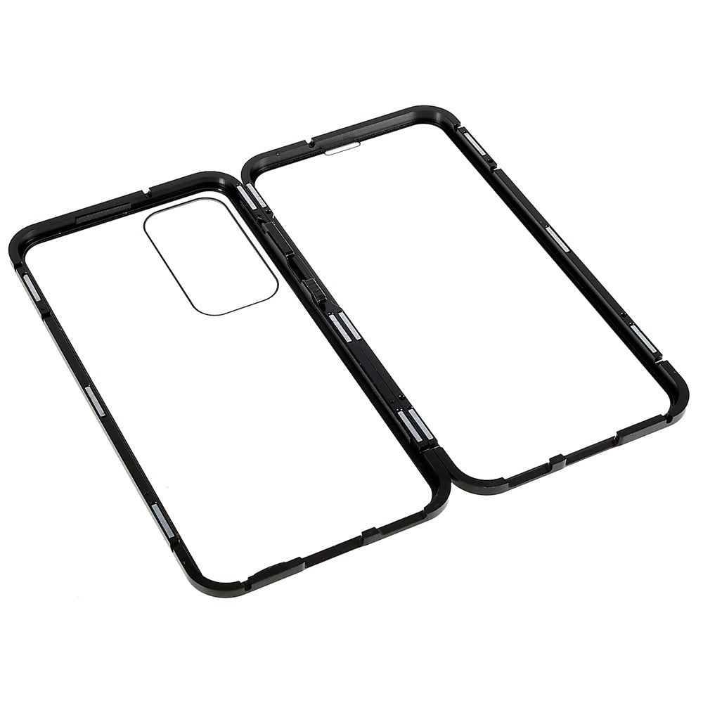 For Samsung Galaxy S23+ Full Body Case Magnetic Tempered Glass Double-Sided Phone Case