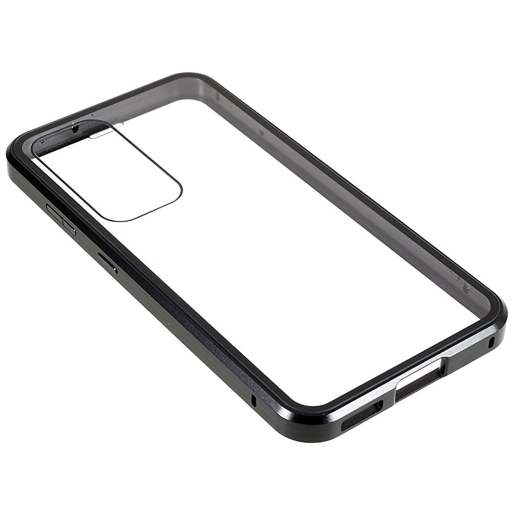 For Samsung Galaxy S23+ Full Body Case Magnetic Tempered Glass Double-Sided Phone Case