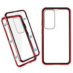 For Samsung Galaxy S23+ Full Body Case Magnetic Tempered Glass Double-Sided Phone Case