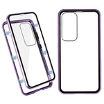 For Samsung Galaxy S23+ Full Body Case Magnetic Tempered Glass Double-Sided Phone Case