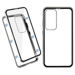 For Samsung Galaxy S23 Full Body Case Magnetic Tempered Glass Double-Sided Phone Case