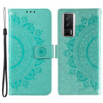 For Xiaomi Poco F5 Pro 5G / Redmi K60 Pro 5G / K60 5G Cell Phone Shell Imprinted Mandala Flower Pattern Wallet Stand Phone Case