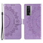 For Xiaomi Poco F5 Pro 5G / Redmi K60 Pro 5G / K60 5G Cell Phone Shell Imprinted Mandala Flower Pattern Wallet Stand Phone Case