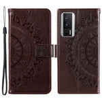 For Xiaomi Poco F5 Pro 5G / Redmi K60 Pro 5G / K60 5G Cell Phone Shell Imprinted Mandala Flower Pattern Wallet Stand Phone Case