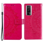 For Xiaomi Poco F5 Pro 5G / Redmi K60 Pro 5G / K60 5G Cell Phone Shell Imprinted Mandala Flower Pattern Wallet Stand Phone Case