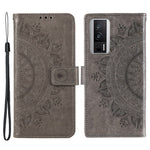 For Xiaomi Poco F5 Pro 5G / Redmi K60 Pro 5G / K60 5G Cell Phone Shell Imprinted Mandala Flower Pattern Wallet Stand Phone Case