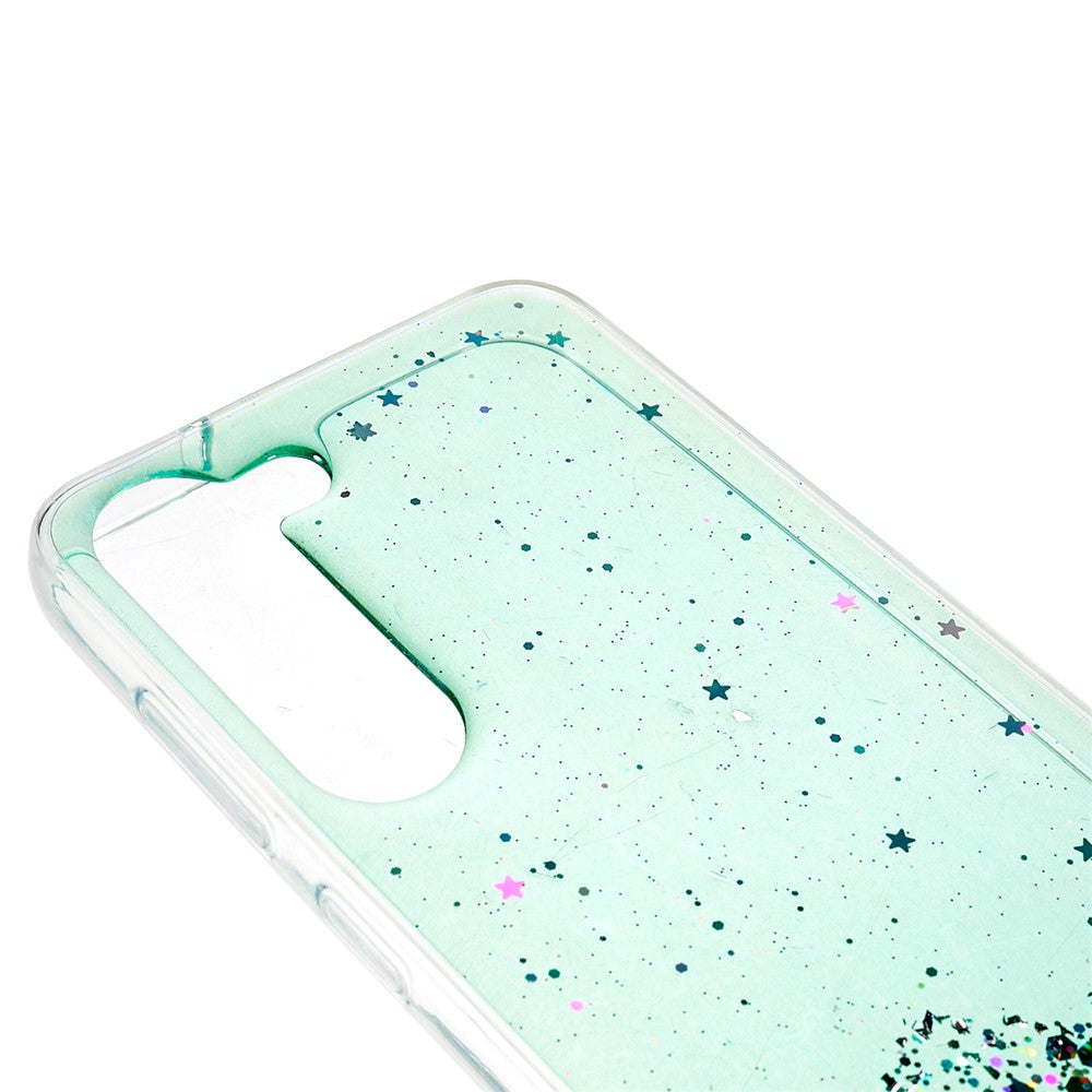 For Samsung Galaxy S22 5G Starry Sky Sparkle Epoxy Phone Case Soft TPU Protective Back Cover