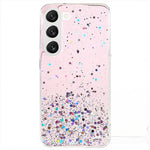 For Samsung Galaxy S22 5G Starry Sky Sparkle Epoxy Phone Case Soft TPU Protective Back Cover