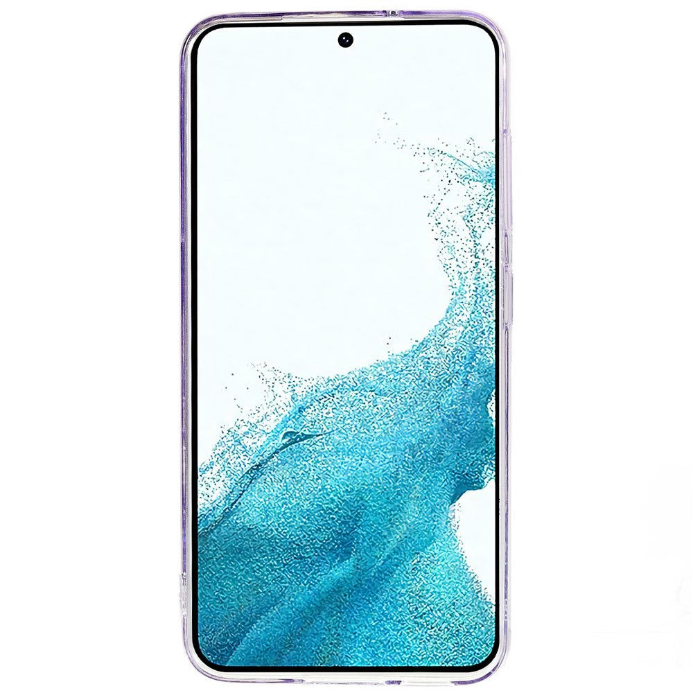 For Samsung Galaxy S22+ 5G Starry Sky Sparkle Epoxy Phone Case Shockproof Soft TPU Protective Back Cover