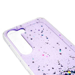For Samsung Galaxy S22+ 5G Starry Sky Sparkle Epoxy Phone Case Shockproof Soft TPU Protective Back Cover