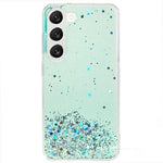For Samsung Galaxy S22+ 5G Starry Sky Sparkle Epoxy Phone Case Shockproof Soft TPU Protective Back Cover