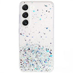 For Samsung Galaxy S22+ 5G Starry Sky Sparkle Epoxy Phone Case Shockproof Soft TPU Protective Back Cover