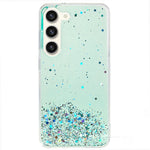 For Samsung Galaxy S23+ Starry Sky Sparkle Epoxy Phone Case Shockproof TPU Protective Back Cover