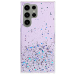 For Samsung Galaxy S22 Ultra 5G Back Cover, Starry Sky Sparkle Epoxy Phone Case Soft TPU Protective Shell