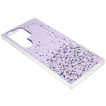 For Samsung Galaxy S22 Ultra 5G Back Cover, Starry Sky Sparkle Epoxy Phone Case Soft TPU Protective Shell
