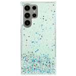For Samsung Galaxy S22 Ultra 5G Back Cover, Starry Sky Sparkle Epoxy Phone Case Soft TPU Protective Shell