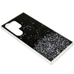 For Samsung Galaxy S23 Ultra Fall-proof Back Cover, Starry Sky Sparkle Epoxy Phone Case Soft TPU Protective Shell