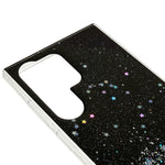 For Samsung Galaxy S23 Ultra Fall-proof Back Cover, Starry Sky Sparkle Epoxy Phone Case Soft TPU Protective Shell