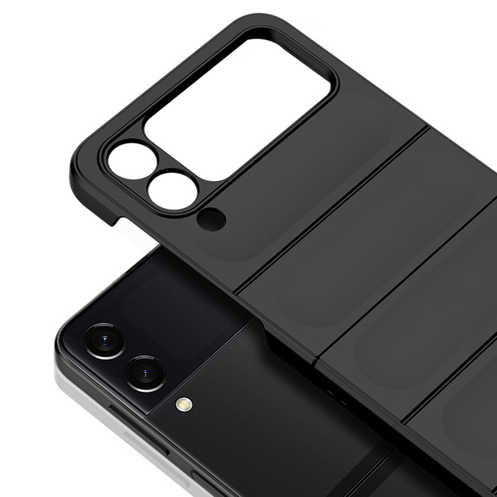 Skin-touch Folding Phone Case for Samsung Galaxy Z Flip4 5G, Hard PC Back Rugged Phone Cover