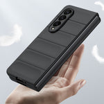 For Samsung Galaxy Z Fold4 5G Skin-touch Hard PC Back Case Drop-proof Rugged Phone Cover