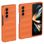 For Samsung Galaxy Z Fold4 5G Skin-touch Hard PC Back Case Drop-proof Rugged Phone Cover