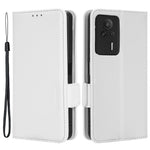 Xiaomi Redmi K60E 5G Reptåligt Litchi Textur mobilskal PU Läder + TPU Plånboksfodral