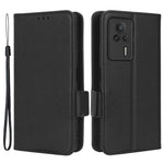 Xiaomi Redmi K60E 5G Reptåligt Litchi Textur mobilskal PU Läder + TPU Plånboksfodral