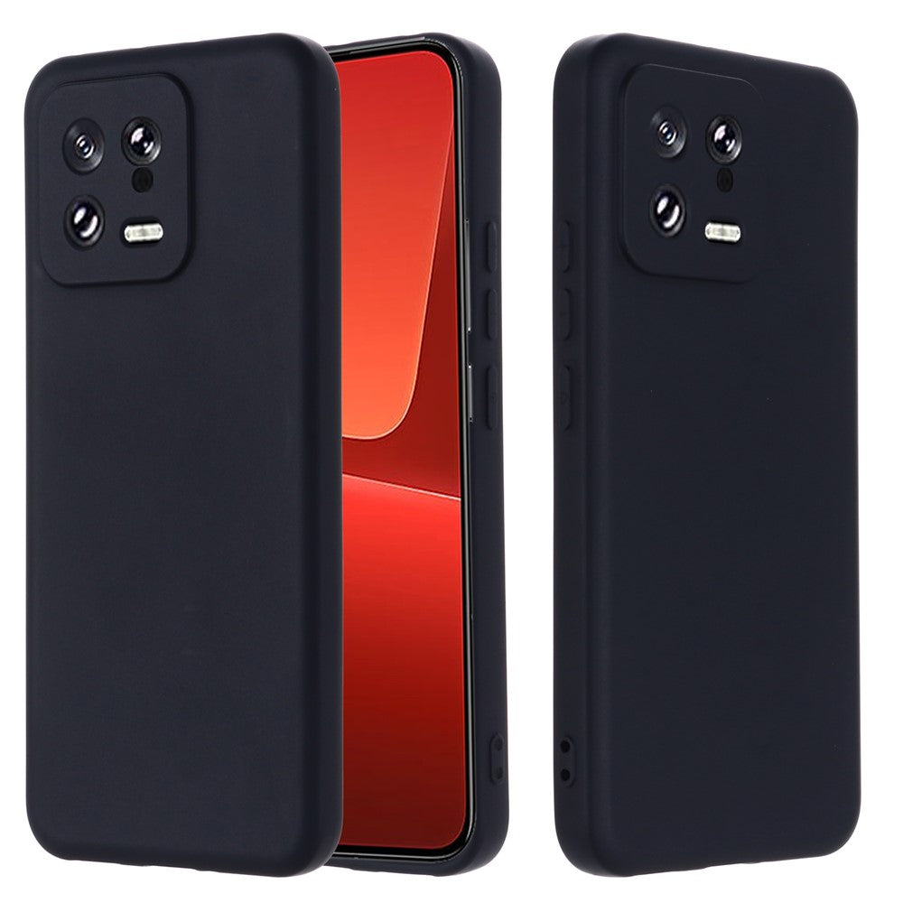 For Xiaomi 13 5G Shockproof Liquid Silicone Case Cell Phone Cover Protector with Strap