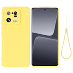 For Xiaomi 13 Pro 5G Drop Resistant Liquid Silicone Case Cell Phone Cover Protector with Strap