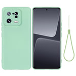 For Xiaomi 13 Pro 5G Drop Resistant Liquid Silicone Case Cell Phone Cover Protector with Strap