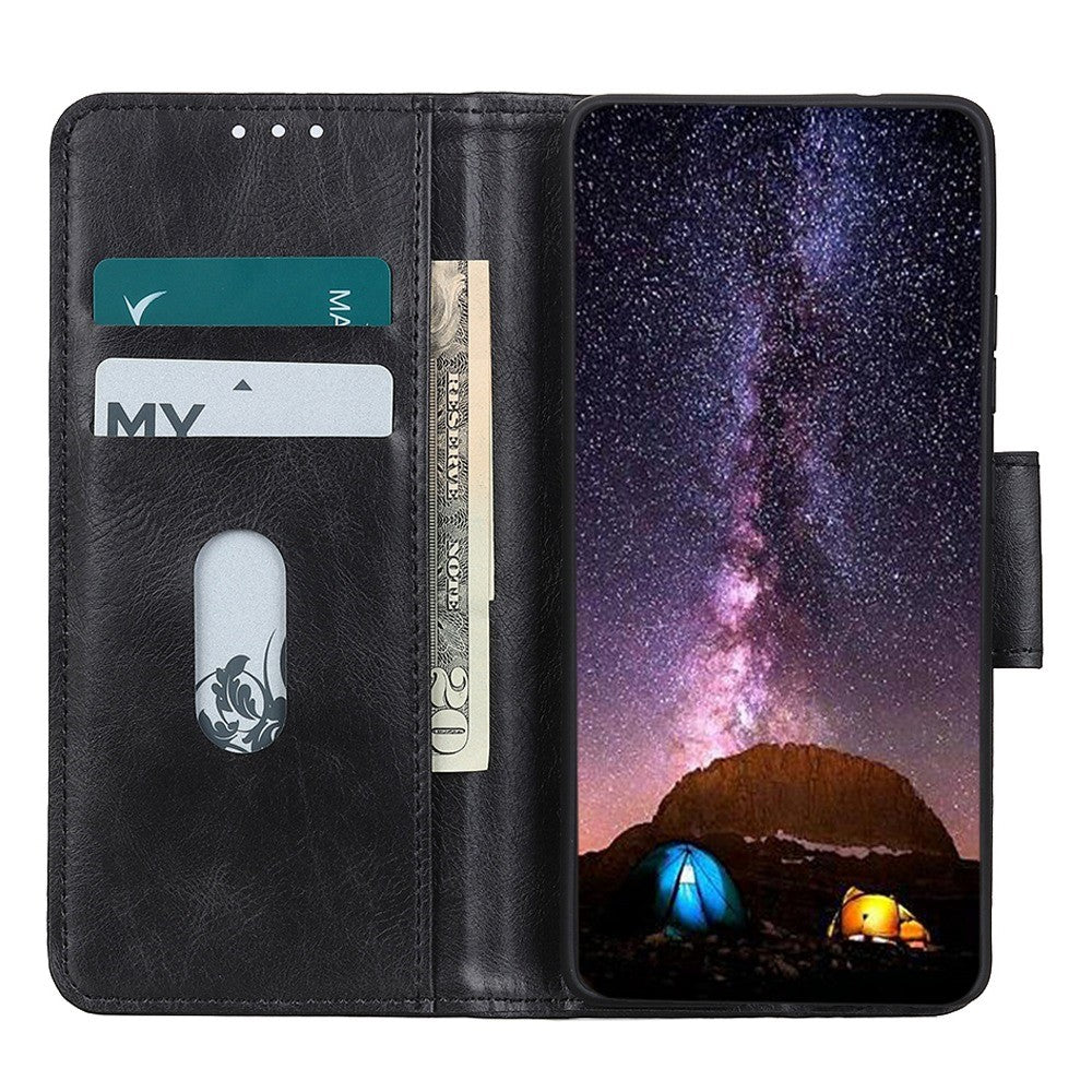 OnePlus Nord CE 3 Lite 5G / Nord N30 5G PU-läderfodral med stativ, Crazy Horse-textur, plånboksfodral