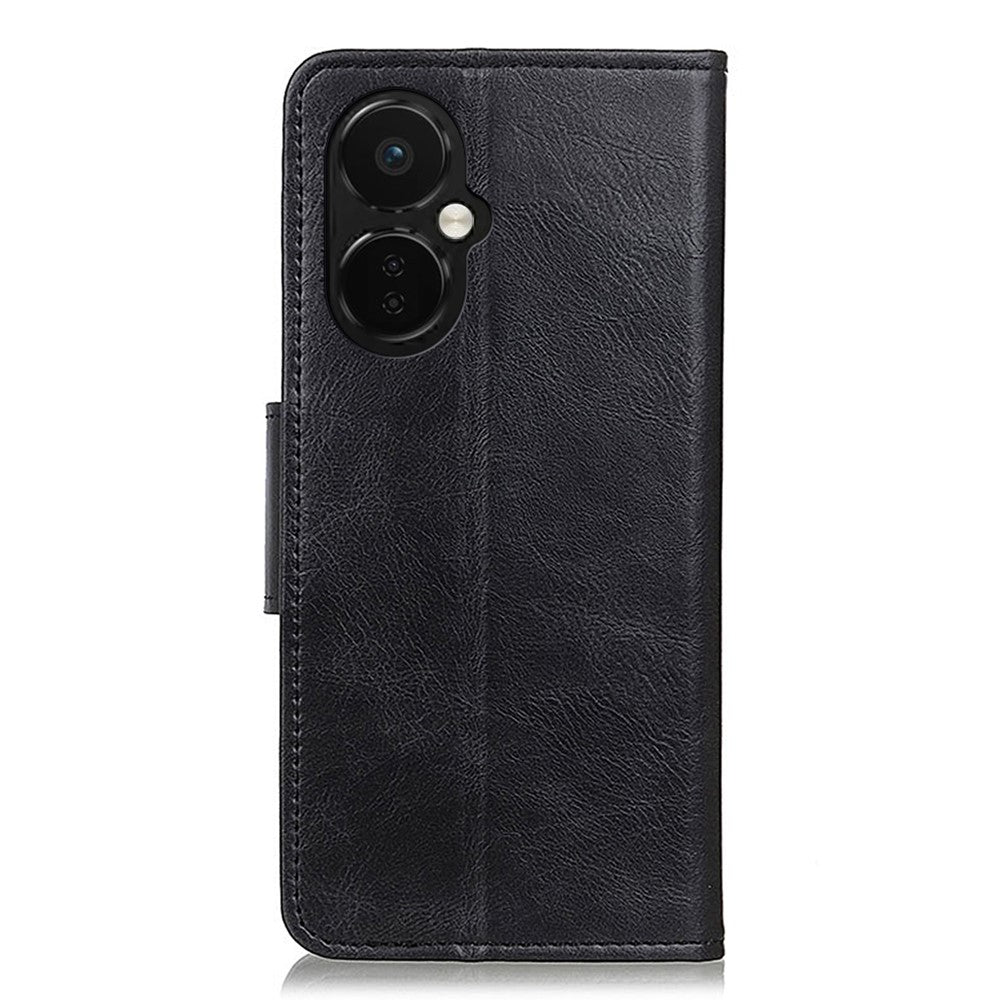 OnePlus Nord CE 3 Lite 5G / Nord N30 5G PU-läderfodral med stativ, Crazy Horse-textur, plånboksfodral