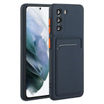 For Samsung Galaxy S23 Anti-drop Phone Case Soft TPU Protective Cover with Card Holder