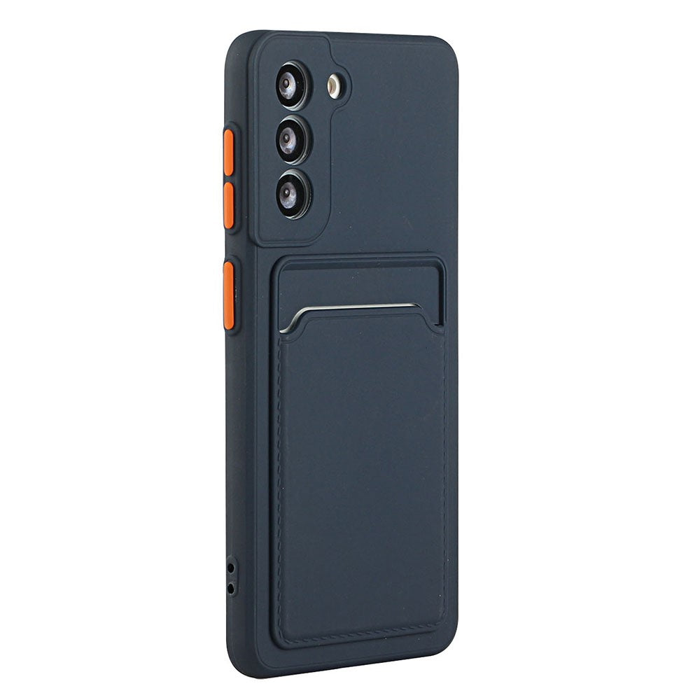 For Samsung Galaxy S23 Anti-drop Phone Case Soft TPU Protective Cover with Card Holder