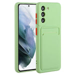 For Samsung Galaxy S23 Anti-drop Phone Case Soft TPU Protective Cover with Card Holder