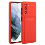 For Samsung Galaxy S23 Anti-drop Phone Case Soft TPU Protective Cover with Card Holder
