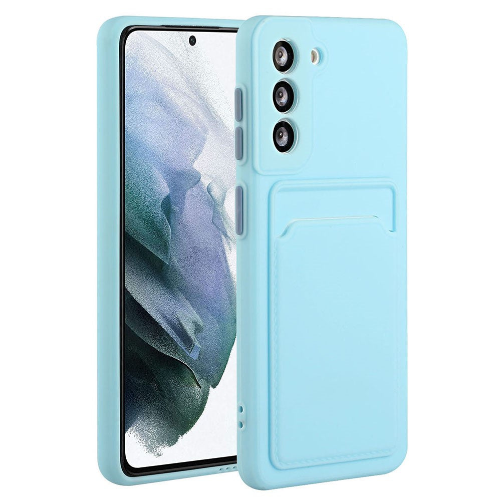 For Samsung Galaxy S23 Anti-drop Phone Case Soft TPU Protective Cover with Card Holder