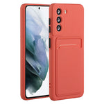 For Samsung Galaxy S23 Anti-drop Phone Case Soft TPU Protective Cover with Card Holder