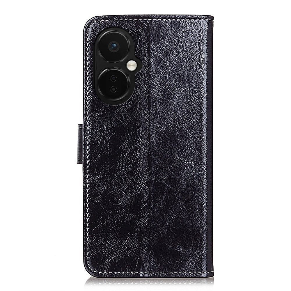 OnePlus Nord CE 3 Lite 5G / Nord N30 5G mobilstativ PU-läder Retro Crazy Horse Texture Plånboksfodral