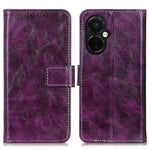 OnePlus Nord CE 3 Lite 5G / Nord N30 5G mobilstativ PU-läder Retro Crazy Horse Texture Plånboksfodral