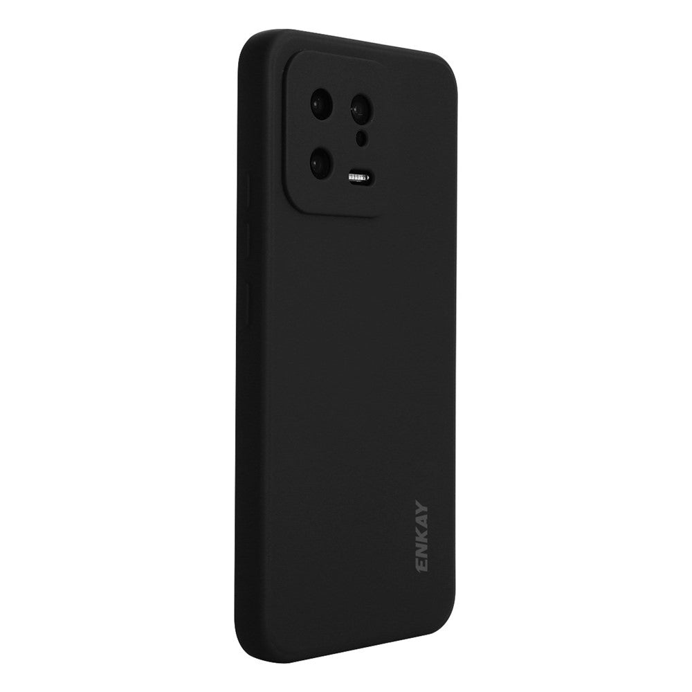 ENKAY HAT PRINCE for Xiaomi 13 5G Liquid Silicone Phone Case Straight Edge Anti-Scratch Phone Cover