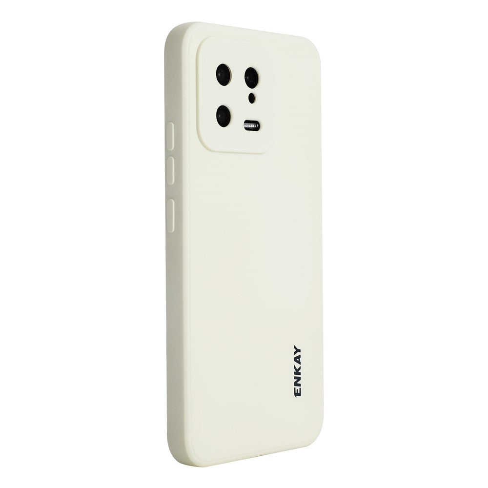 ENKAY HAT PRINCE for Xiaomi 13 5G Liquid Silicone Phone Case Straight Edge Anti-Scratch Phone Cover