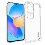 ENKAY HAT PRINCE För Huawei P60 Stoppsäkert Genomskinligt TPU-mobilskal Transparent mobilskal med Halkfri Kant
