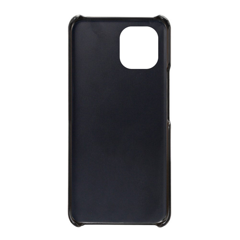 For Huawei nova Y61 4G Calf Textured Cell Phone Cover Anti-scratch PU Leather Coated PC Mobile Phone Case