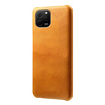 Huawei Nova Y61 4G mobilcover med kalveskindsstruktur, ridsefast PU-læderbelagt PC